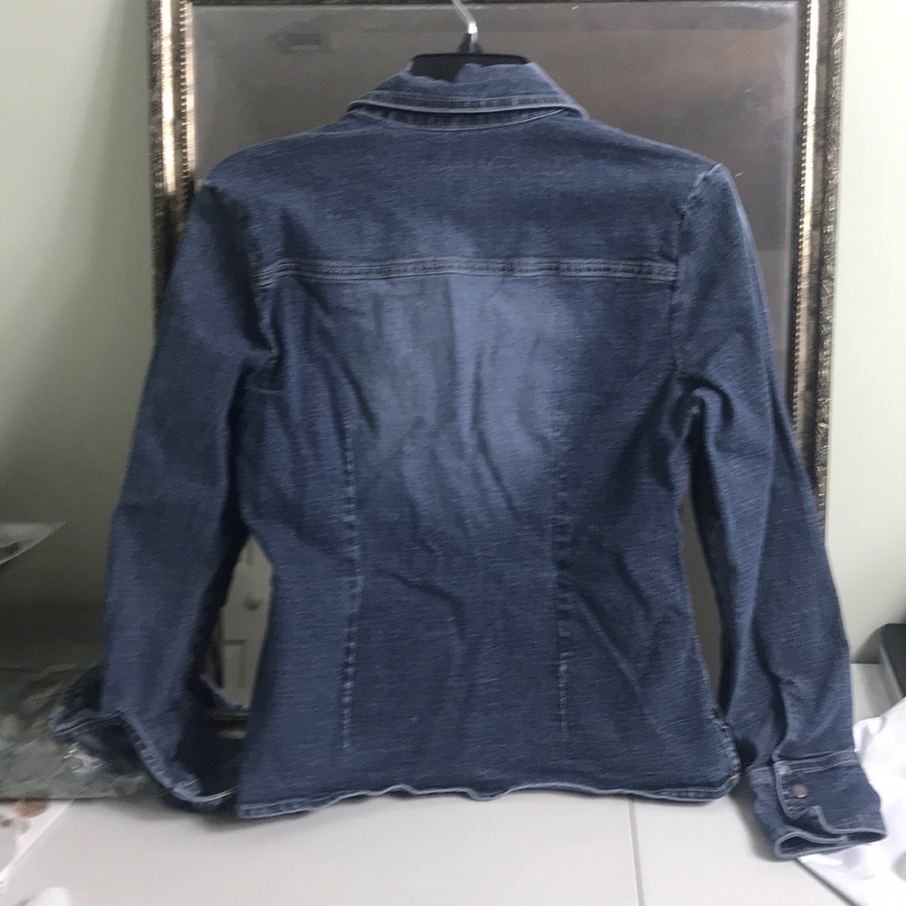 A.M.I Denim jacket shirt with tailored waist Sz S - Picture 5 of 5